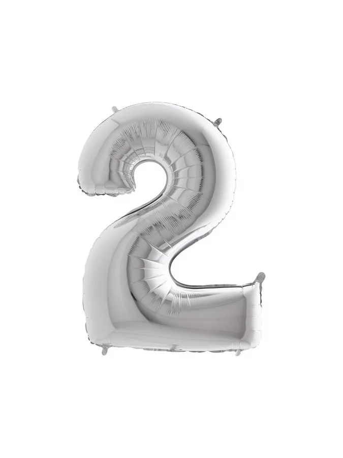 Balon srebrna 100 cm - 2