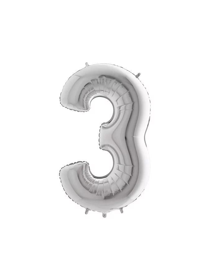 Balon srebrna 100 cm - 3
