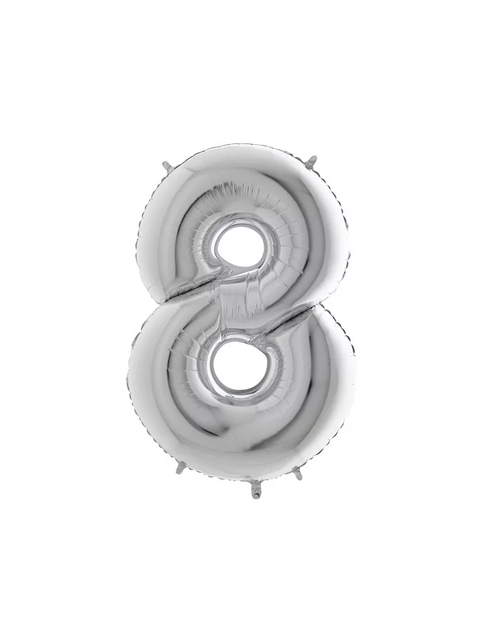 Balon srebrna 100 cm - 8